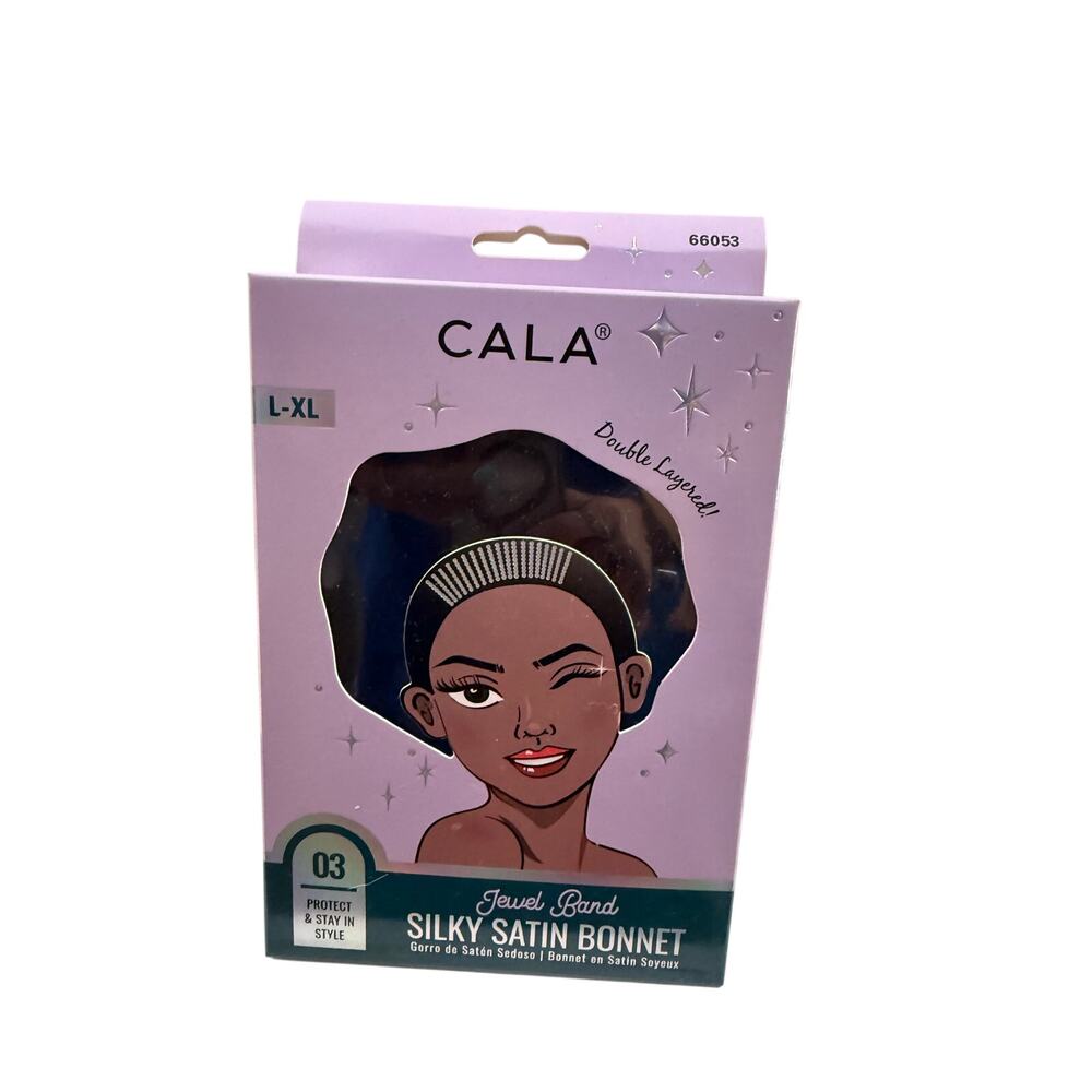 K-Care Cala Satin Comfort Silky Bonnet (Jewel Band)*Nighttime Bonnet